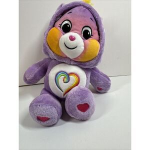 Care Bears Plush Rainbow Togetherness Bear Pegasus‎ Hoodie Angel Wings 12"